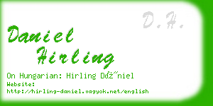 daniel hirling business card
